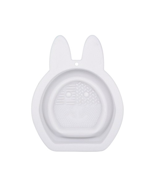 Rabbit Ears Shape Collapsible Silicone Makeup Brush Cleaner Beauty Sponge Cleaning Bowl