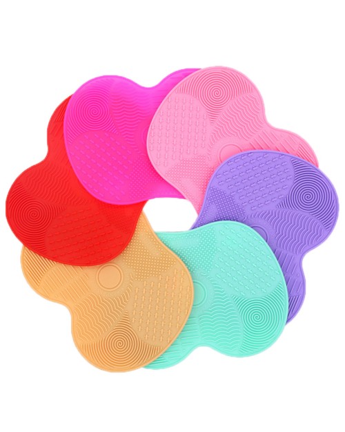 Makeup Brush Cleaner Mat Beauty Sponge Washinhg Scrubber Board Silicone Brush Cleaning Pad