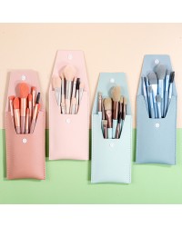 Professional 8Pcs Synthetic Travel Makeup Brush Foundation Cosmetics Powder Face Makeup Brush Set With Bag