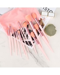  13 Pcs Full Set Makeup Brush Set Travel Cosmetic Beauty Foundation Blush Eyeshadow Lip Make Up Brushes Kit With Bag