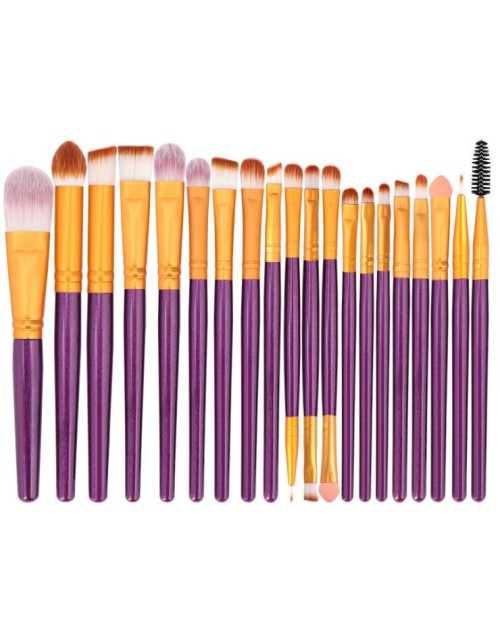 20Pcs Free Combination Eye Shadow  New Private Label High Quality Face Brushes Makeup for Eyeliner Eyebrow Eyelash