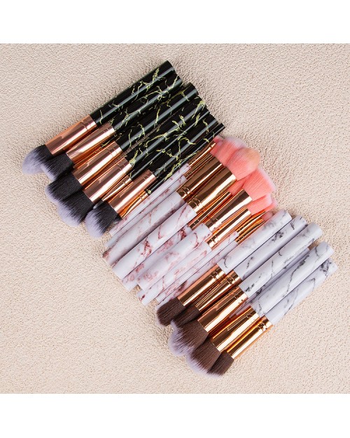 Professional 10Pcs Pink Handle Makeup Brush Kit Makeup Tools High Quality Makeup Brush Set With Bag