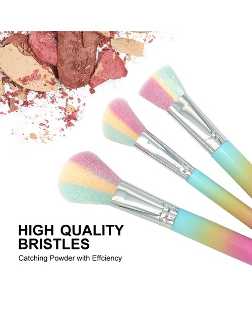 10Pcs Portable Professional Eye Makeup Brushes Set Eyeshadow Eyeliner Eyebrow Brush Lip Makeup Brush Kit