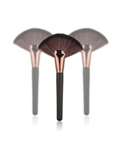 Beauty Tool Nylon Hair Blush Honey Powder Highlighter Coffee Color Cosmetic Single Large Fan Makeup Brush