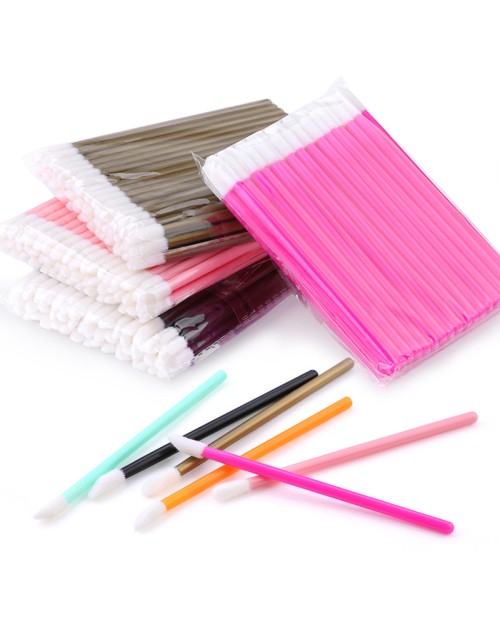 Disposable Lip Brushes Make Up Brush Lipstick Lip Gloss Wands Applicator Tool Portable Lipstick Brush