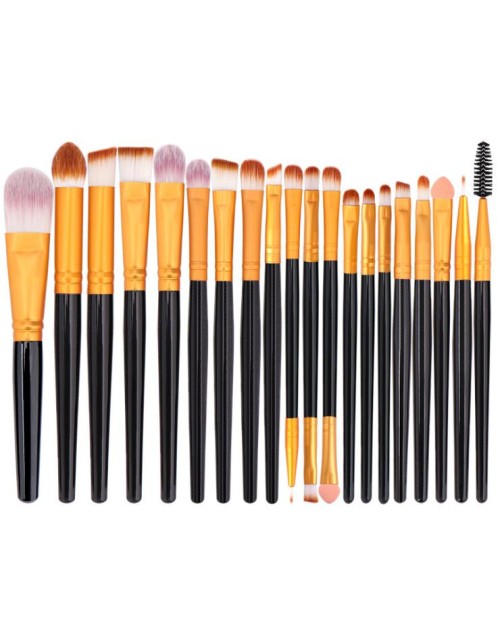 20Pcs Free Combination Eye Shadow  New Private Label High Quality Face Brushes Makeup for Eyeliner Eyebrow Eyelash