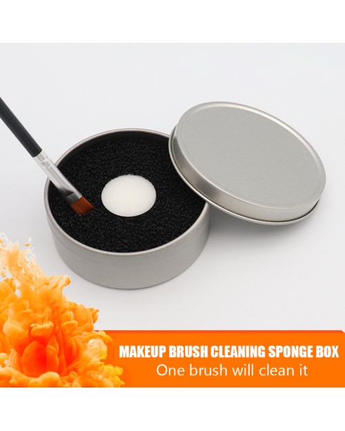  Washable Reusable Makeup Brush Dry Cleaning Box Powder Remover Makeup Brush Cleaner Sponge