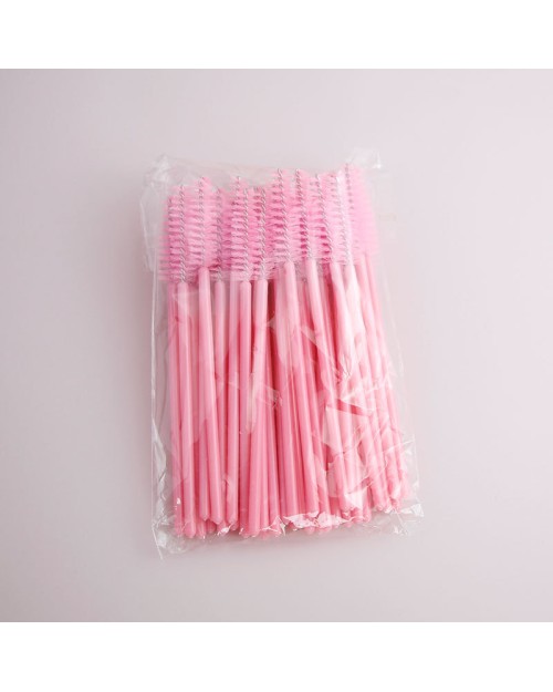 50PCS 100PCS Disposable Eyelash Brush Nylon Plastic Disposable Eyelash Mascara Wands for Eyelash Extensions Mascara Brushes