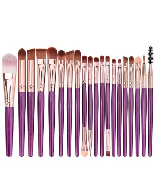 20Pcs Free Combination Eye Shadow  New Private Label High Quality Face Brushes Makeup for Eyeliner Eyebrow Eyelash