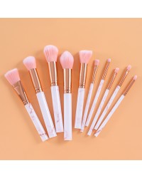 10Pcs Synthetic Hair Makeup Brush Kit High Quality Marble Professional Cosmetic Private Label Makeup Brush Set