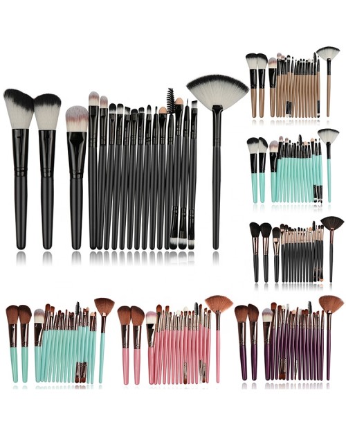 18Pcs Free Combination Eye Shadow  New Private Label High Quality Face Brushes Makeup for Eyeliner Eyebrow Eyelash