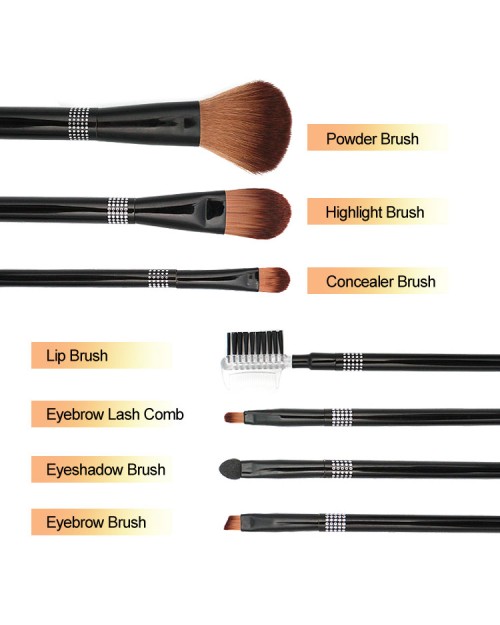 Makeup Brushes Set Women Professional Rhinestone Eye Brushes Makeup Brushes Sets