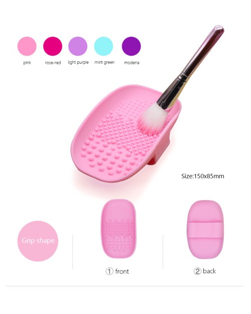 Silicone Circle 15.2*8.3 Makeup Brush Cleaner Makeup Tools Cleaner Cleaning Washing Beauty Tools Pad Mat