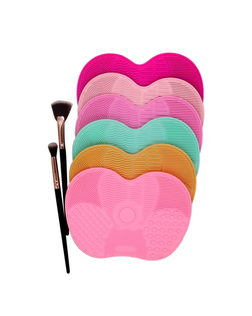 Makeup Brush Cleaner Mat Beauty Sponge Washinhg Scrubber Board Silicone Brush Cleaning Pad