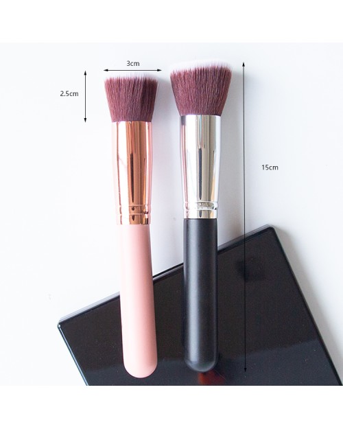 Hot Sale Makeup & Tools Pink Makeup Foundation Brush Flat Top Contour Brush For Liquid Cream Powder