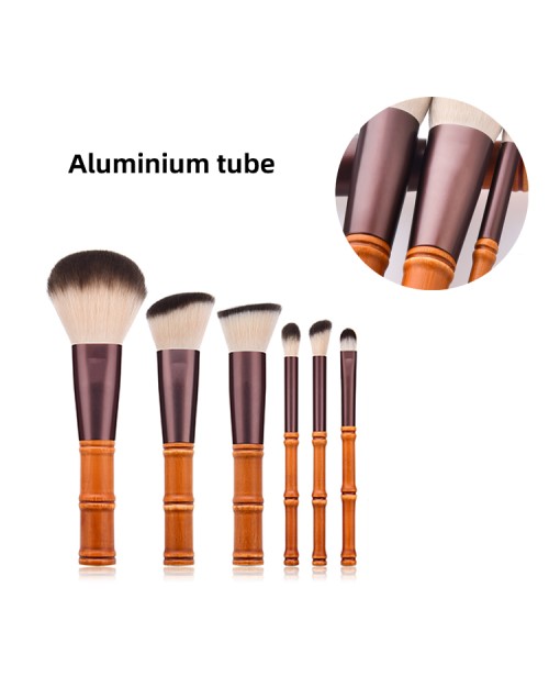 12Pcs Professionnel Wooden High Quality Corrugated shape Handle Makeup Brushes with Nylon Hair For Blush Brush