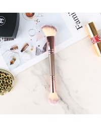 Beauty Tools Oblique Flat Single Double Head Makeup Brush Dual-Use Sculpting Powder Blush Brush