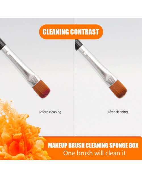  Washable Reusable Makeup Brush Dry Cleaning Box Powder Remover Makeup Brush Cleaner Sponge