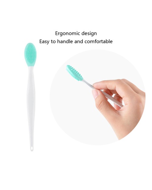 Beauty Tools Double-Sided Exfoliating Blackhead Silicone Cleaning Remover Brush Blackhead Nose Cleaning Brush