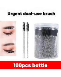 50PCS 100PCS Disposable Eyelash Brush Nylon Plastic Disposable Eyelash Mascara Wands for Eyelash Extensions Mascara Brushes