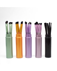 5Pcs Portable Professional Eye Makeup Brushes Set Eyeshadow Eyeliner Eyebrow Brush Lip Makeup Brush Kit