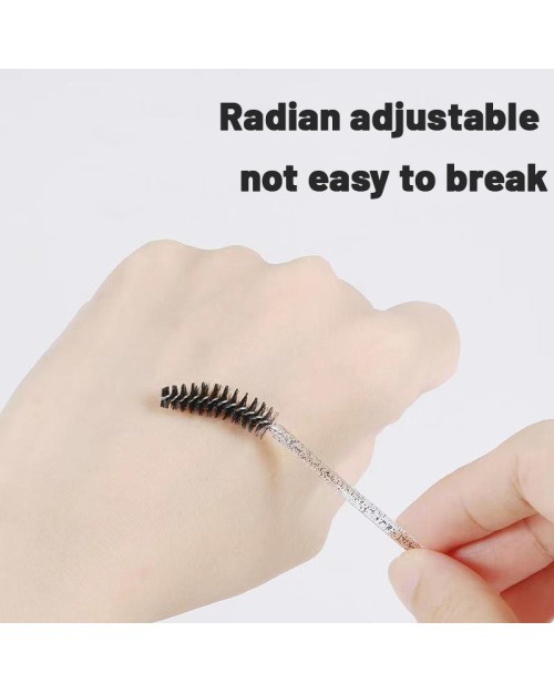 50PCS 100PCS Disposable Eyelash Brush Nylon Plastic Disposable Eyelash Mascara Wands for Eyelash Extensions Mascara Brushes