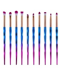 20Pcs Professional Cosmetic Tools Bling Makeup Eyeshadow Brush Set For Women