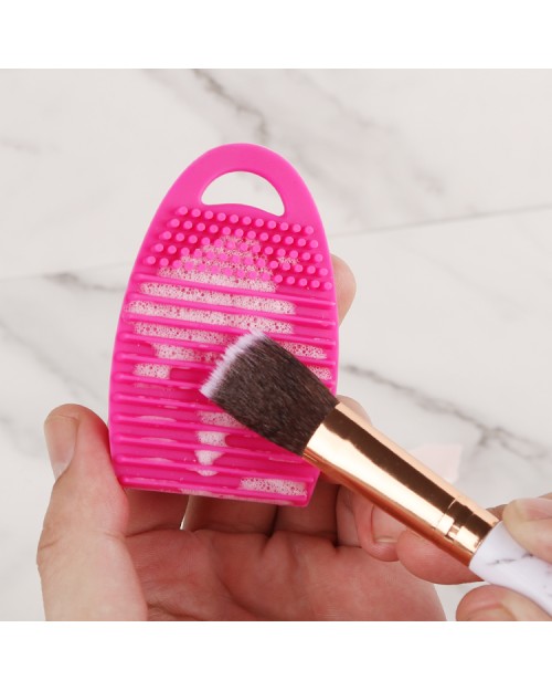  Hot Sale  Beauty Pink Silicone Makeup Brush Cleaner For Women