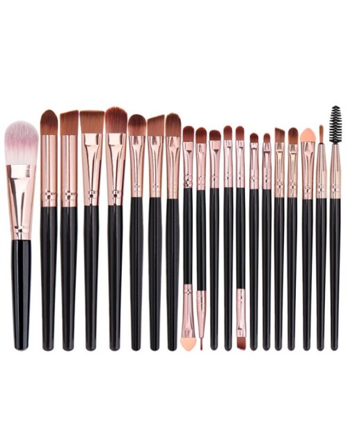 20Pcs Free Combination Eye Shadow  New Private Label High Quality Face Brushes Makeup for Eyeliner Eyebrow Eyelash