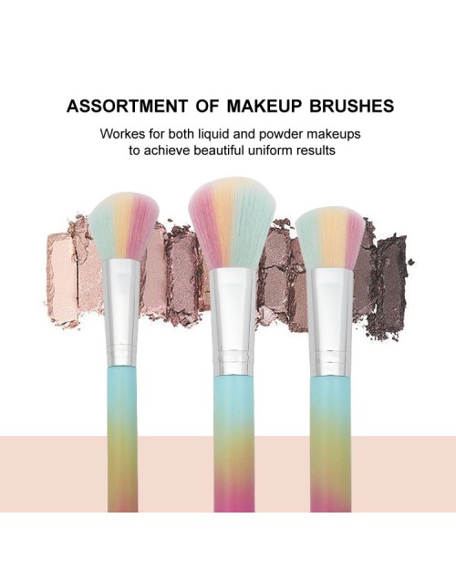 10Pcs Portable Professional Eye Makeup Brushes Set Eyeshadow Eyeliner Eyebrow Brush Lip Makeup Brush Kit