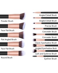 Hot Sale 14Pcs High Quality Wooden Handle Synthetic Hair Black  Logo Makeup Brush Set