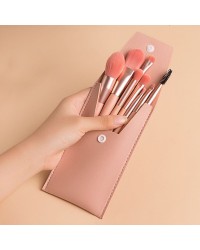 Professional 8Pcs Synthetic Travel Makeup Brush Foundation Cosmetics Powder Face Makeup Brush Set With Bag