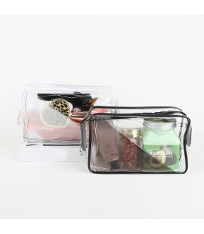 Plastic Storage Pouch Makeup Cosmetic Bag For Women Men Traveling Business Trip Home Transparent Toiletry Bag